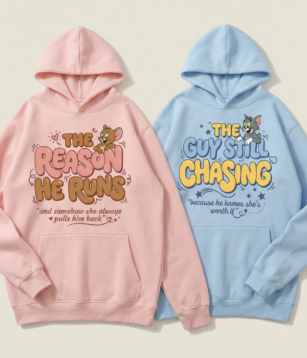 Tom & Jerry Hoodie Couple set