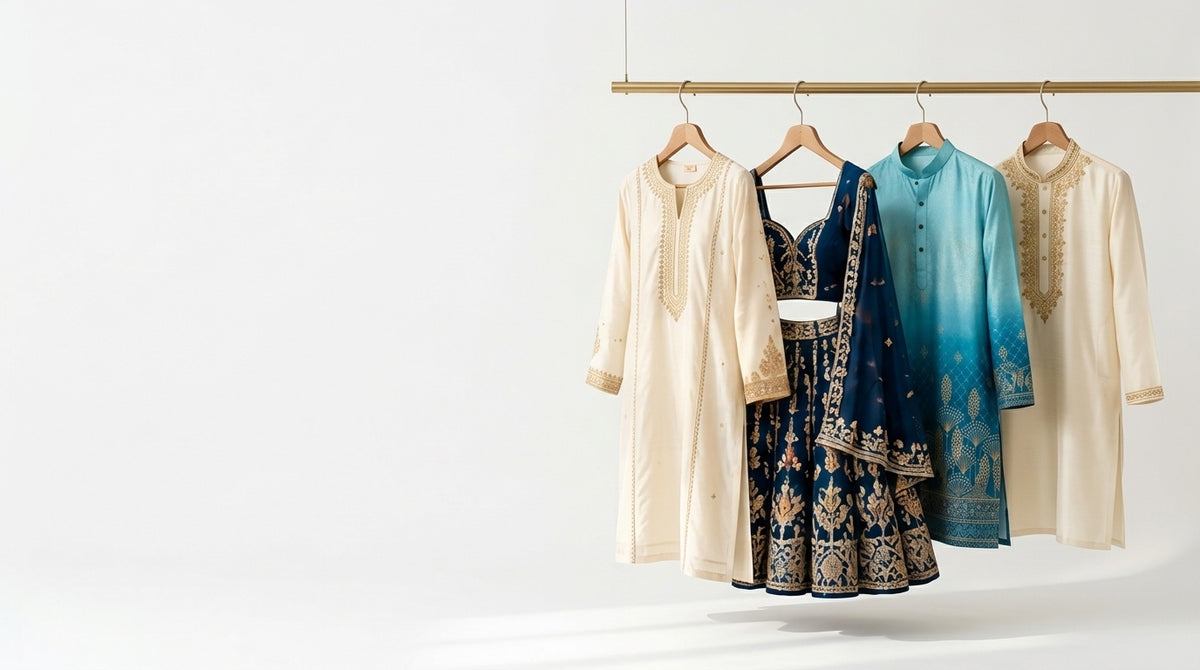 DUOOFITS Festive & Royal Ethnic Full Width Wardrobe Rack Banner