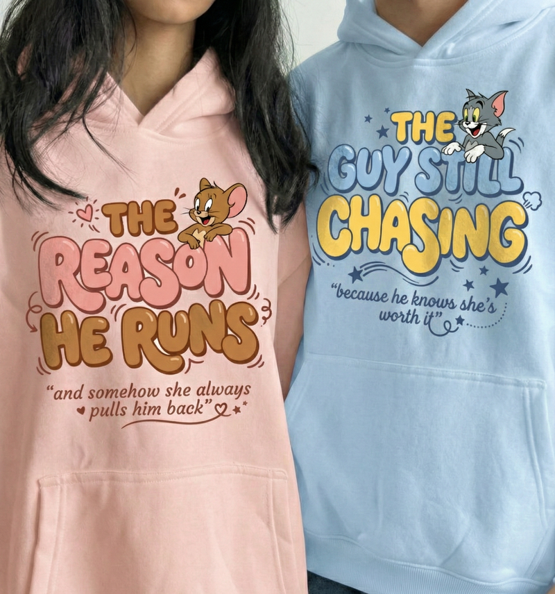 Tom & Jerry Hoodie Couple set
